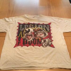 WWF Legion of Doom illustrated T-shirt Vintage White medium European Exclusive